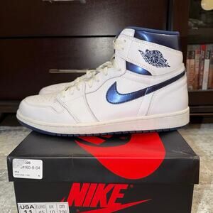 Jordan 1 Retro 2016 “Metallic Blue” Size Mens 11 W/ Original Box